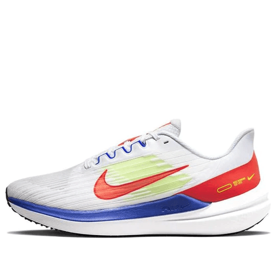 Men's Air Zoom Winflo 9 White Racer Blue Crimson Shoes