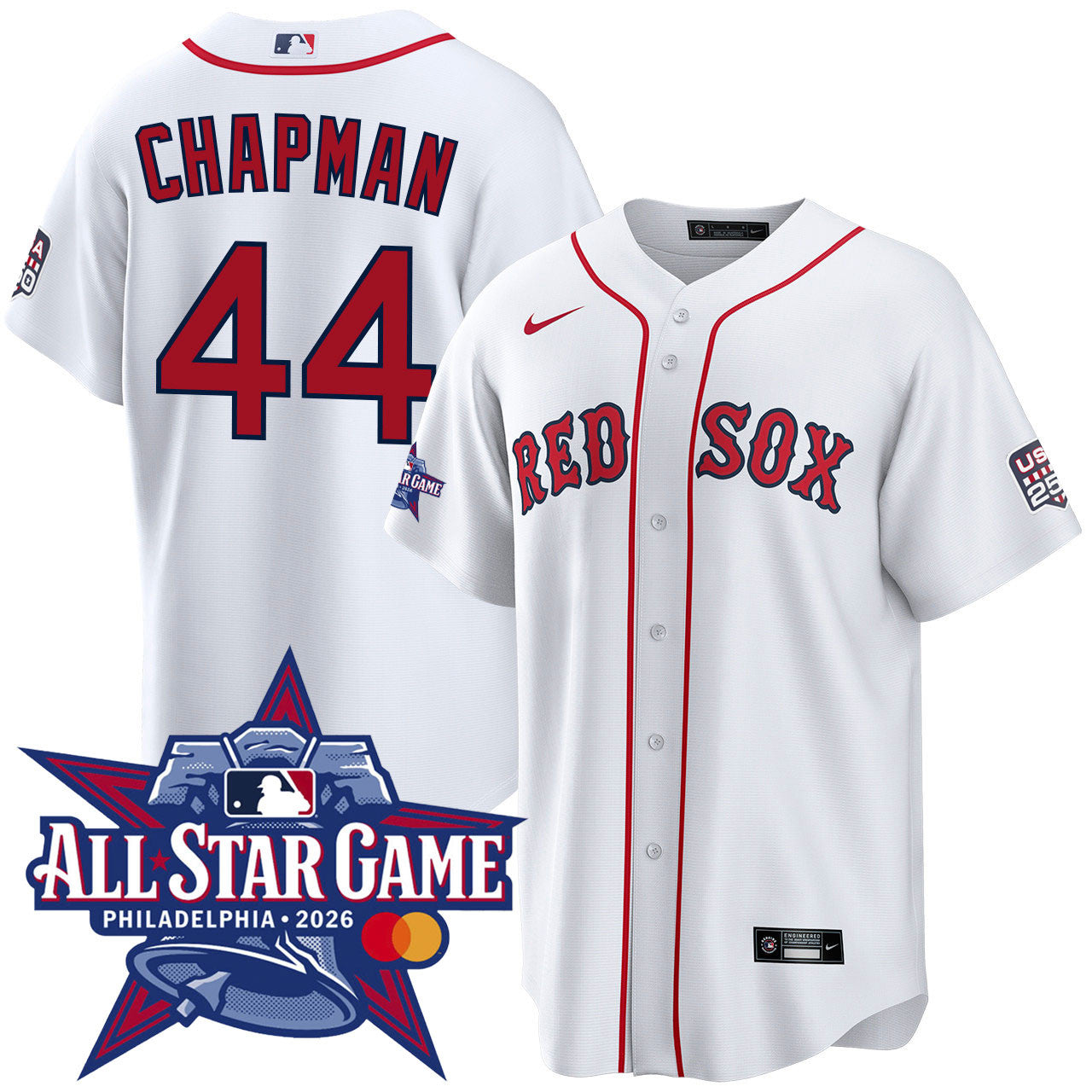 Men's Aroldis Chapman Boston Red Sox 2026 All-Star Game Home Jersey - White