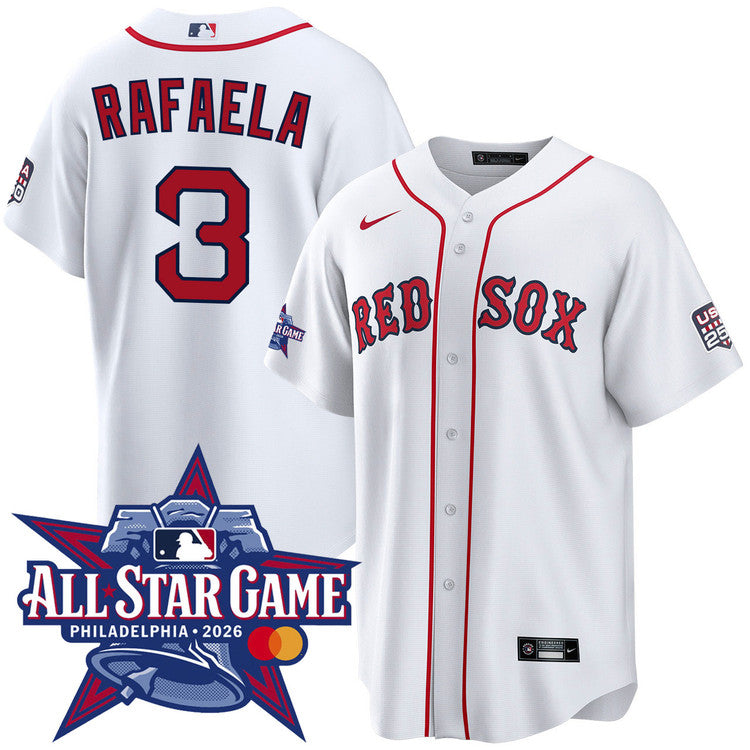 Men's Ceddanne Rafaela Boston Red Sox 2026 All-Star Game Home Jersey - White