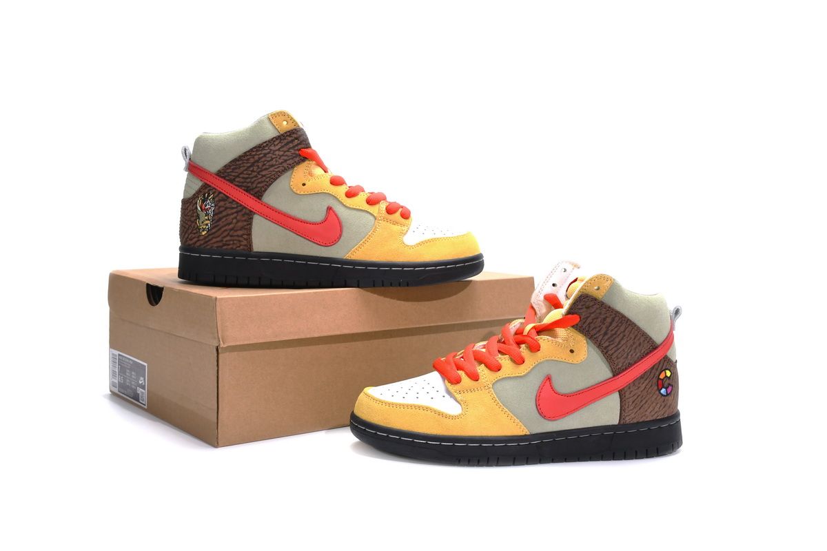 Men's Color Skates x SB Dunk High Kebab and Destroy Shoes - Image 2