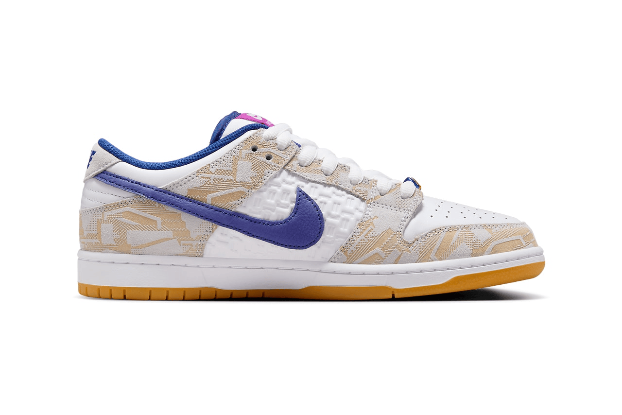 Men's Dunk Low ×Rayssa Leal White Blue Purple Shoes - Image 2