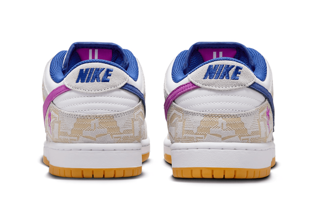 Men's Dunk Low ×Rayssa Leal White Blue Purple Shoes - Image 4