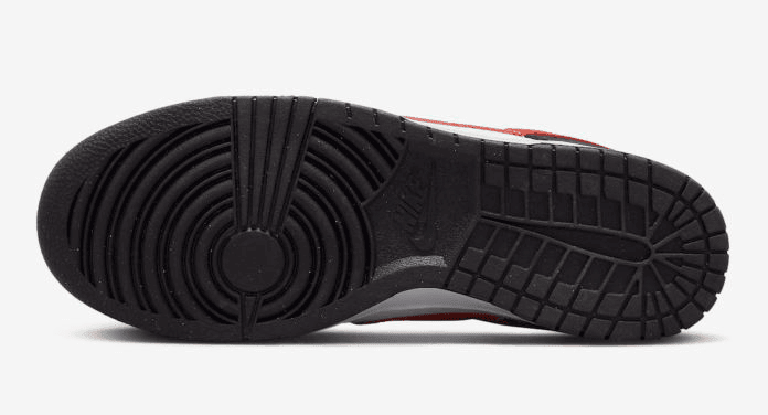 Men's Dunk Low Black White Red Shoes - Image 6