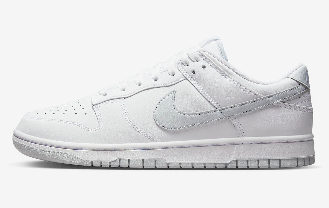 Men's Dunk Low White Pure Platinum Shoes
