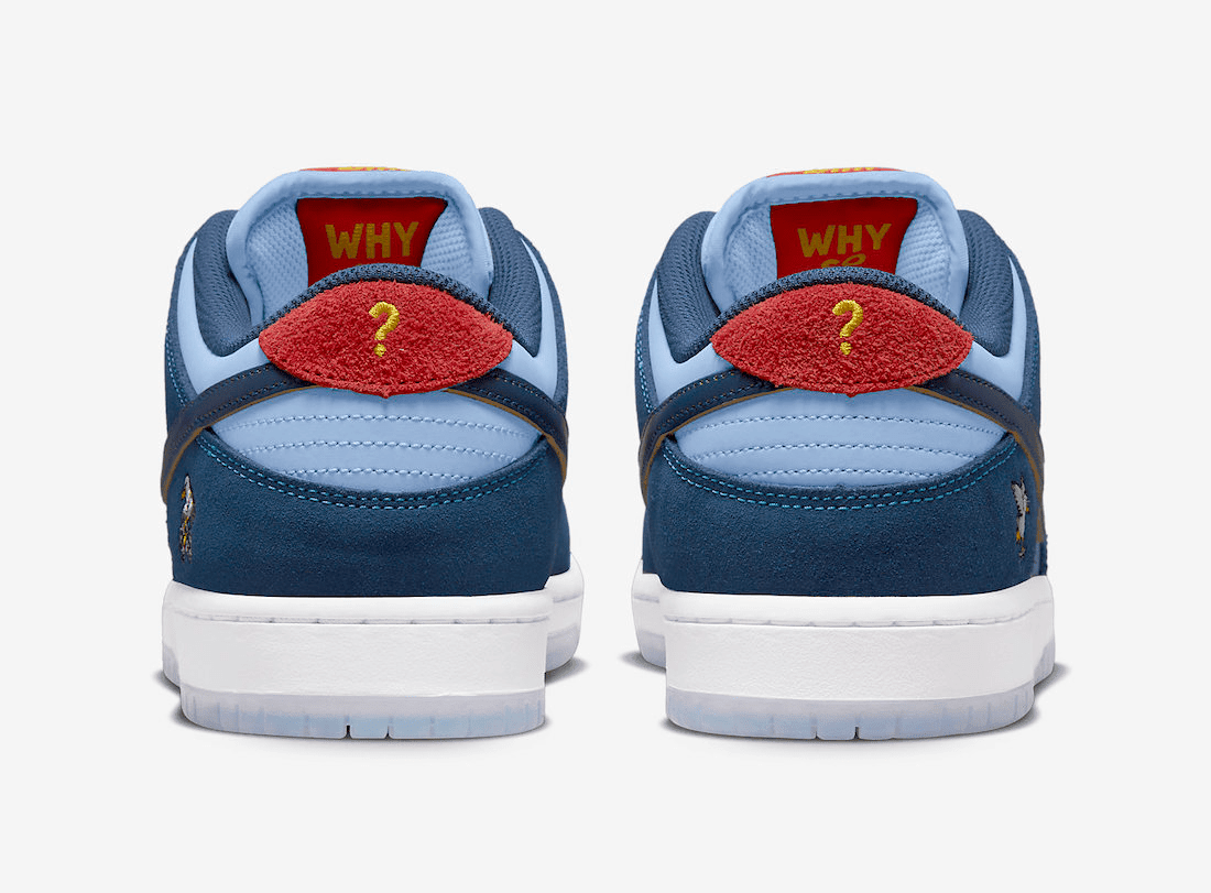 Men's Dunk Low x Why So Sad Coastal Blue Shoes - Image 3