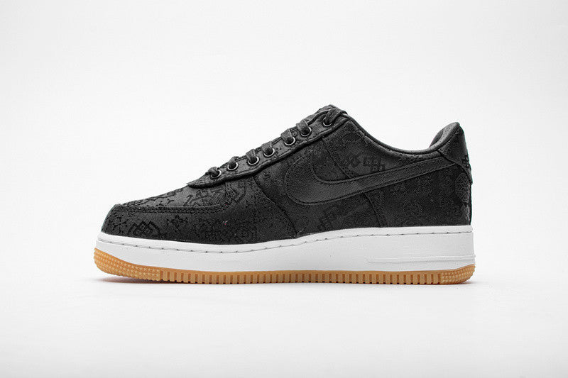 Men's Fragment Clot x Air Force 1 PRM Black Shoes