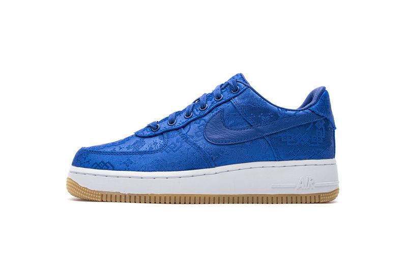 Men's Fragment Clot x Air Force 1 PRM Game Royal Shoes