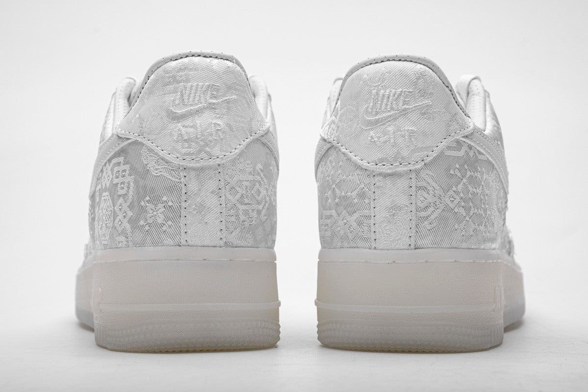 Men's Fragment Clot x Air Force 1 PRM White Shoes - Image 3