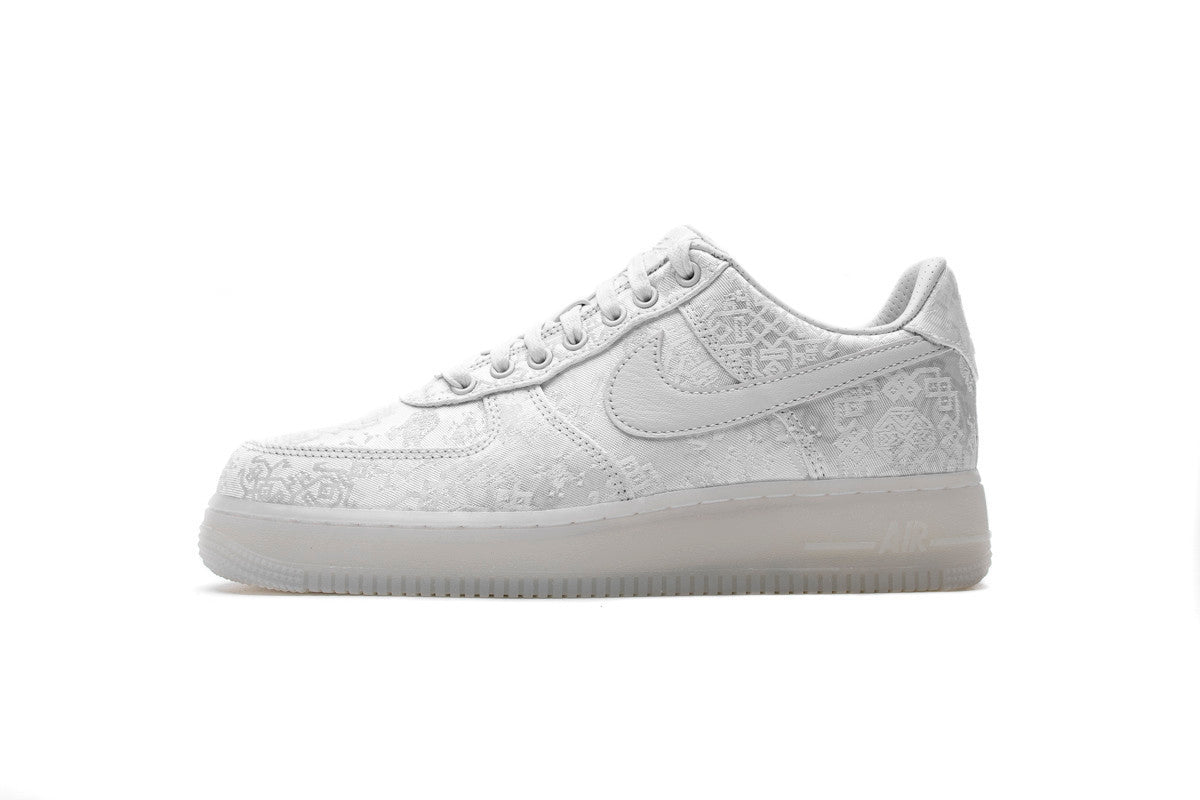 Men's Fragment Clot x Air Force 1 PRM White Shoes