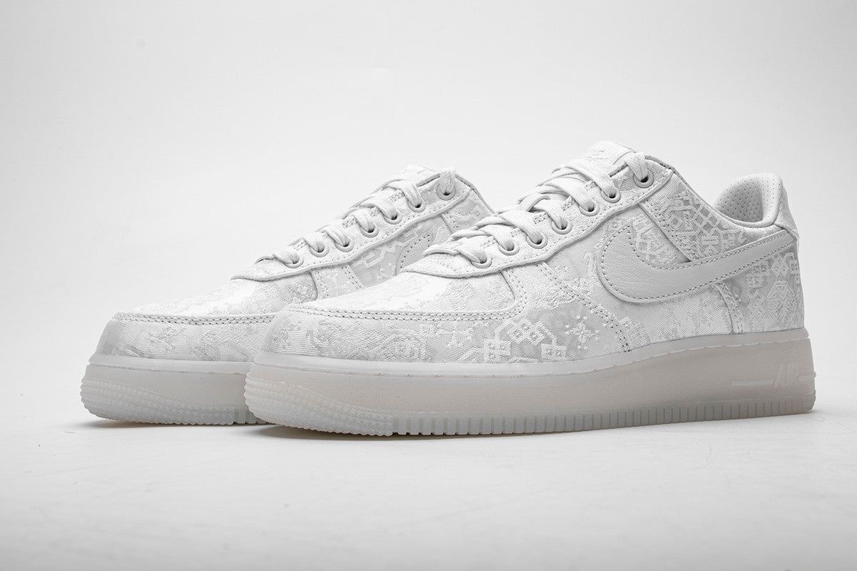 Men's Fragment Clot x Air Force 1 PRM White Shoes - Image 2
