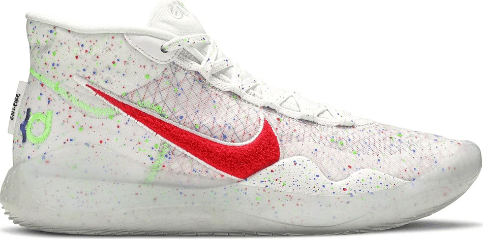 Men's KD 12 Enspire White Pink Shoes