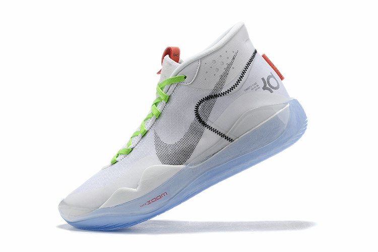 Men's KD 12 White Green Shoes