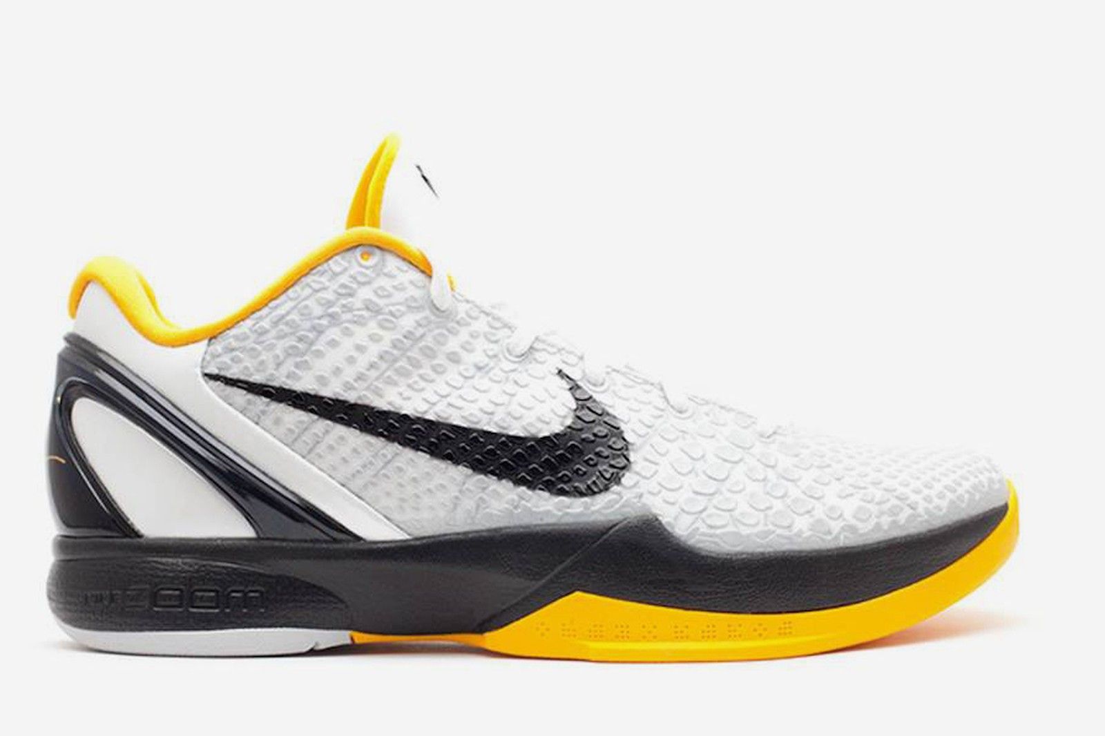 Men's Kobe 6 White Del Sol Shoes