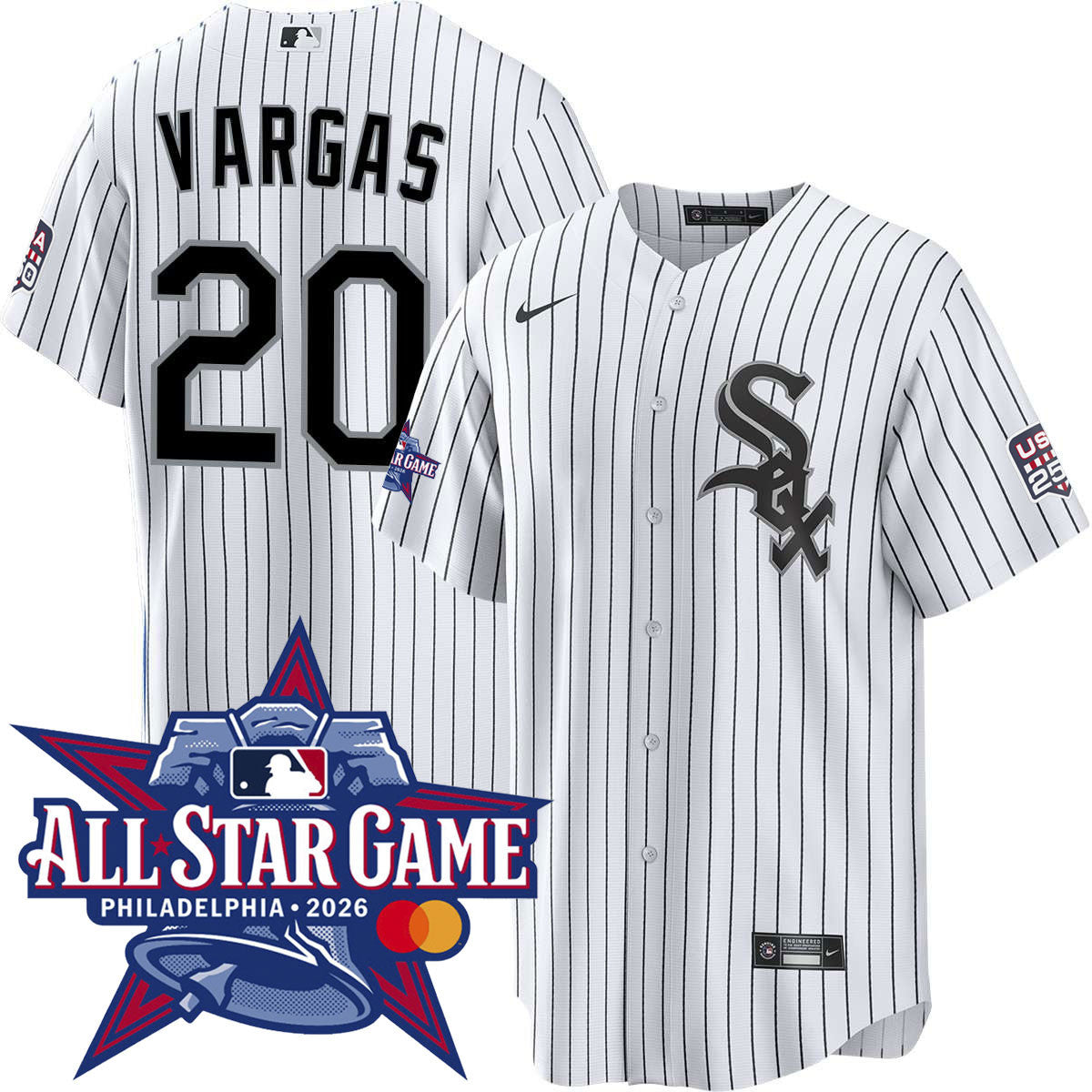 Men's Miguel Vargas Chicago White Sox 2026 All-Star Game Home Jersey - White