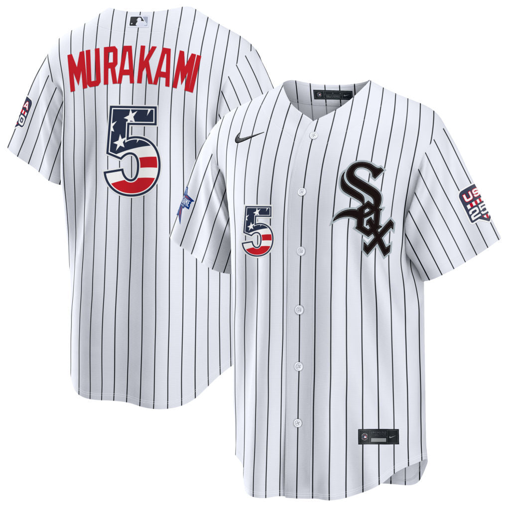 Men's Munetaka Murakami Chicago White Sox 2026 All-Star Edition Stars & Stripes Stadium Pick-A-Player Jersey - White