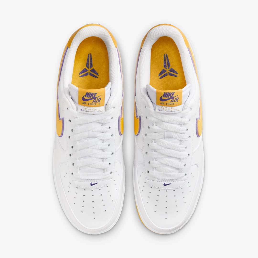 Men's Nike Air Force 1 Low 'Lakers Home' Shoes - Image 4