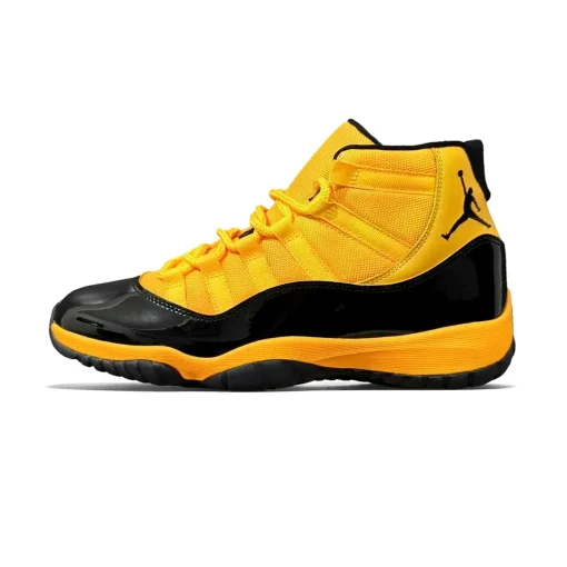 Men's Nike Air Jordan 11 Black Orange Shoes