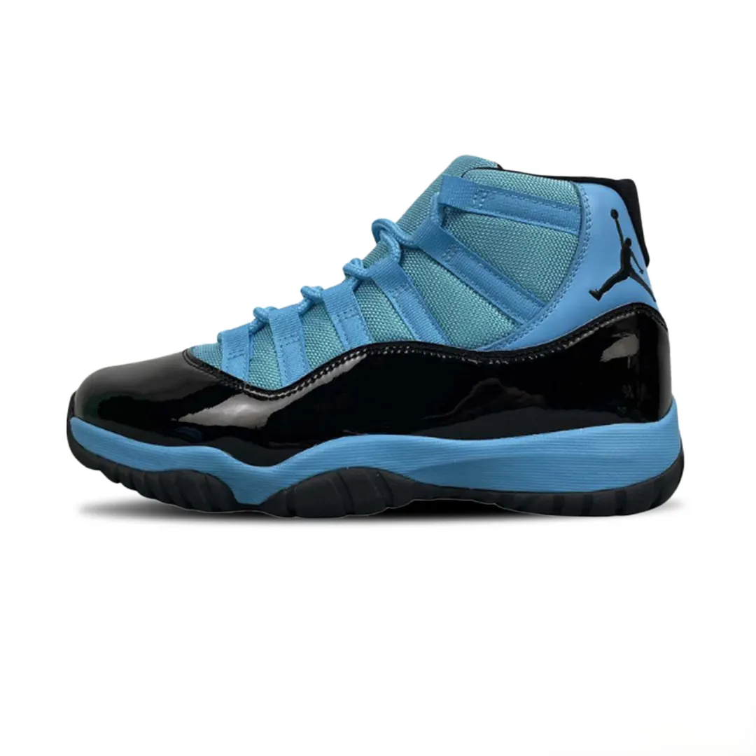 Men's Nike Air Jordan 11 Blue Black Shoes