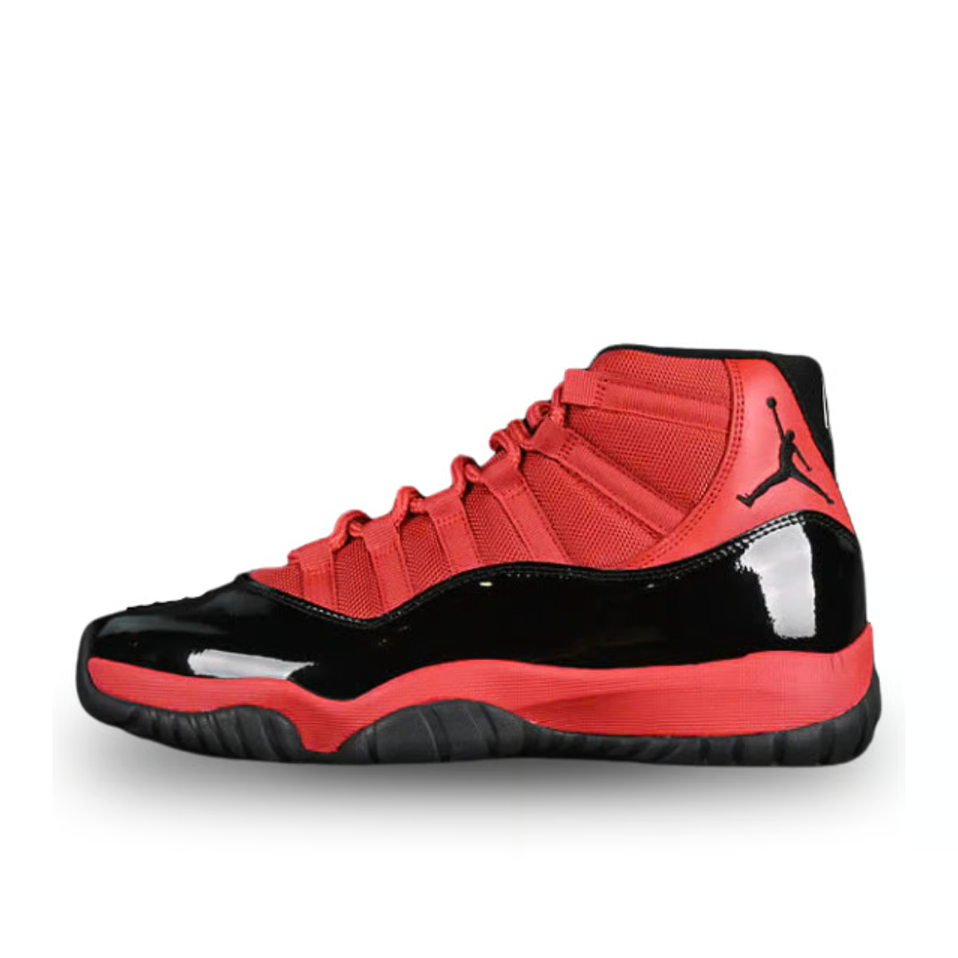 Men's Nike Air Jordan 11 Retro Black Red Shoes