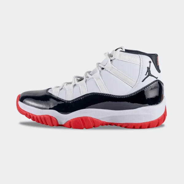 Men's Nike Air Jordan 11 White Black Shoes
