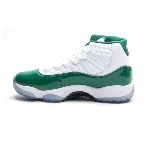 Men's Nike Air Jordan 11 White Green Shoes