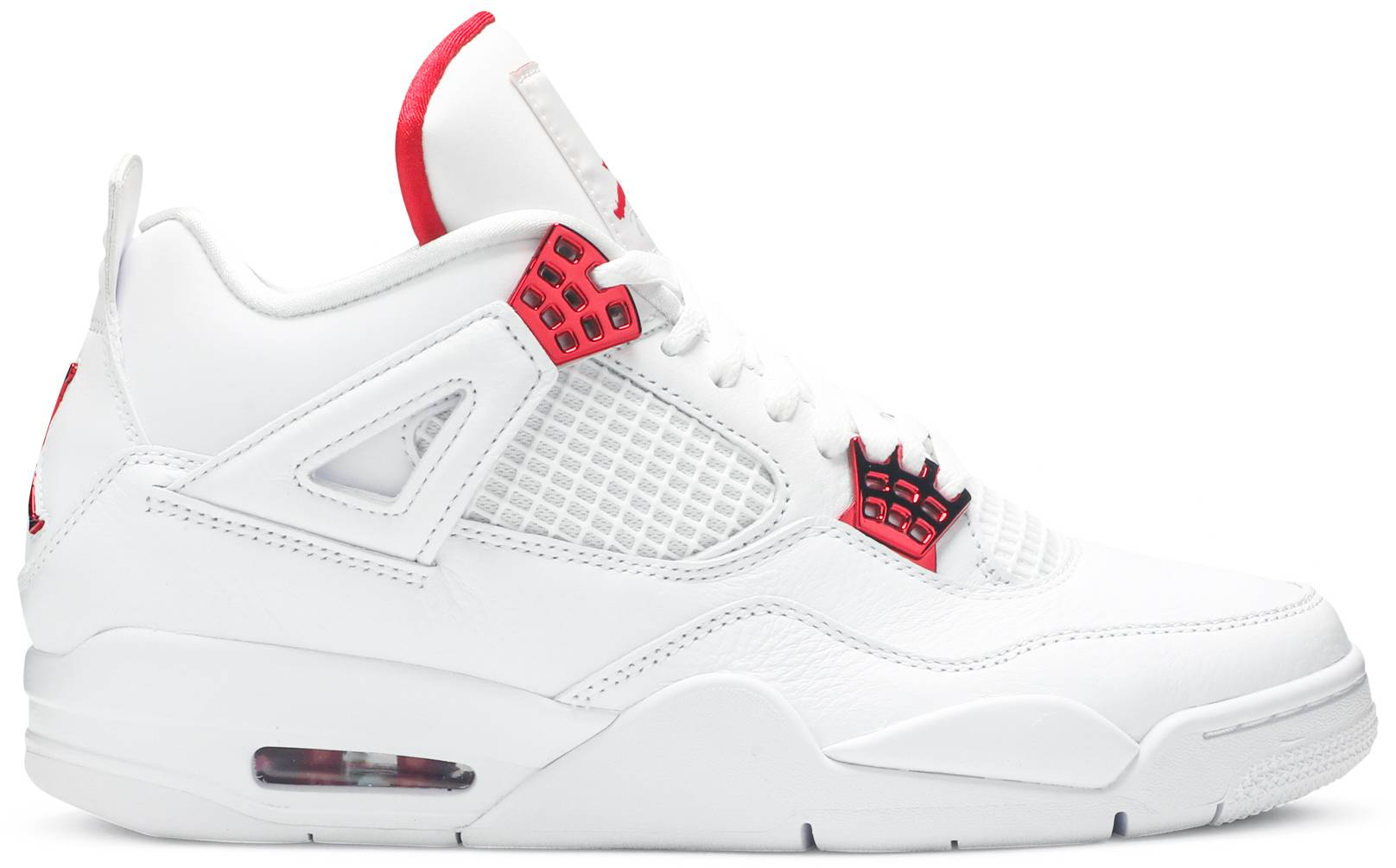 Men's Nike Air Jordan 4 White University Red Shoes