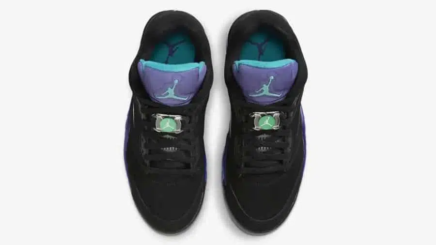 Men's Nike Air Jordan 5 Retro Black Grape Shoes - Image 3