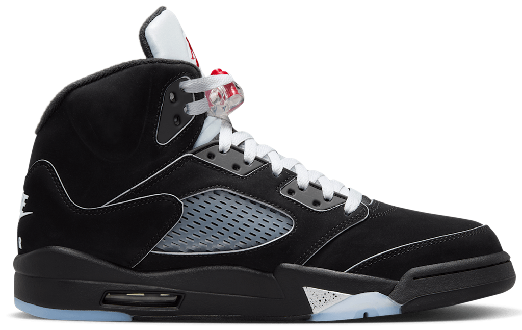 Men's Nike Air Jordan 5 Retro Black Metallic Reimagined Shoes