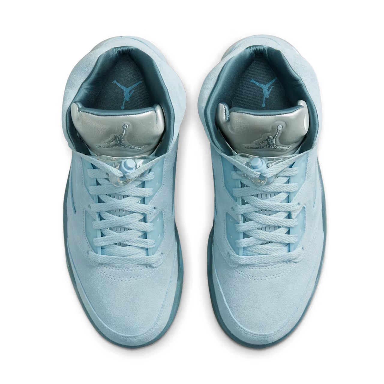 Men's Nike Air Jordan 5 Retro Blue Bird Shoes - Image 4