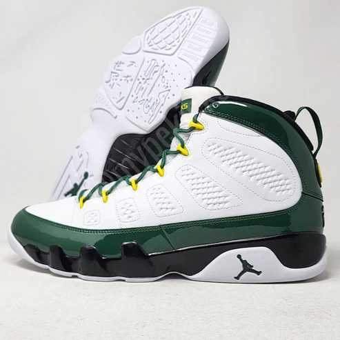 Men's Nike Air Jordan 9 Oregon Ducks Shoes