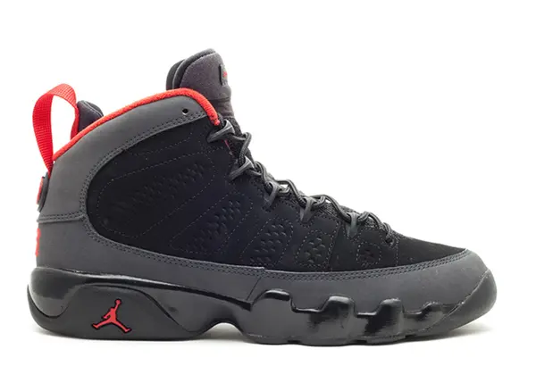 Men's Nike Air Jordan 9 Retro Black Varsity Red Shoes