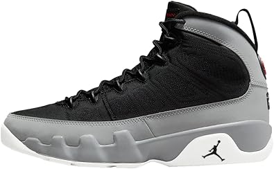 Men's Nike Air Jordan 9 Retro Grey Black Shoes