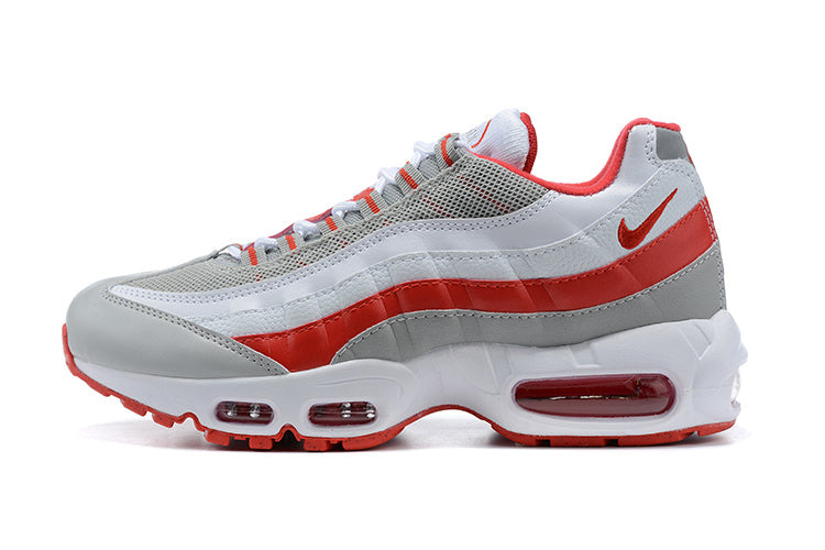 Men's Nike Air Max 95 Grey Fog Hyper Red Shoes