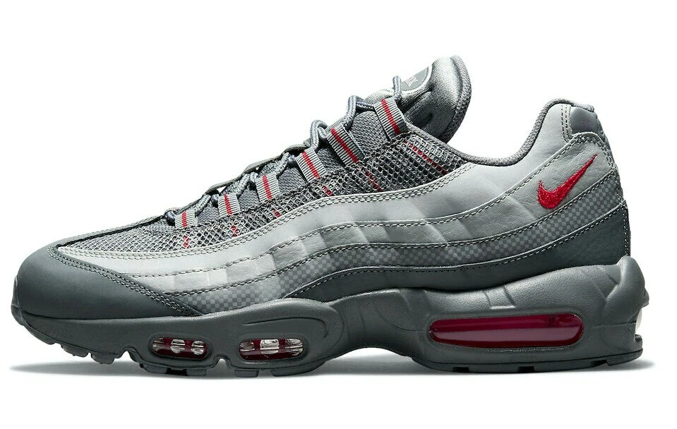 Men's Nike Air Max 95 Grey Red Shoes