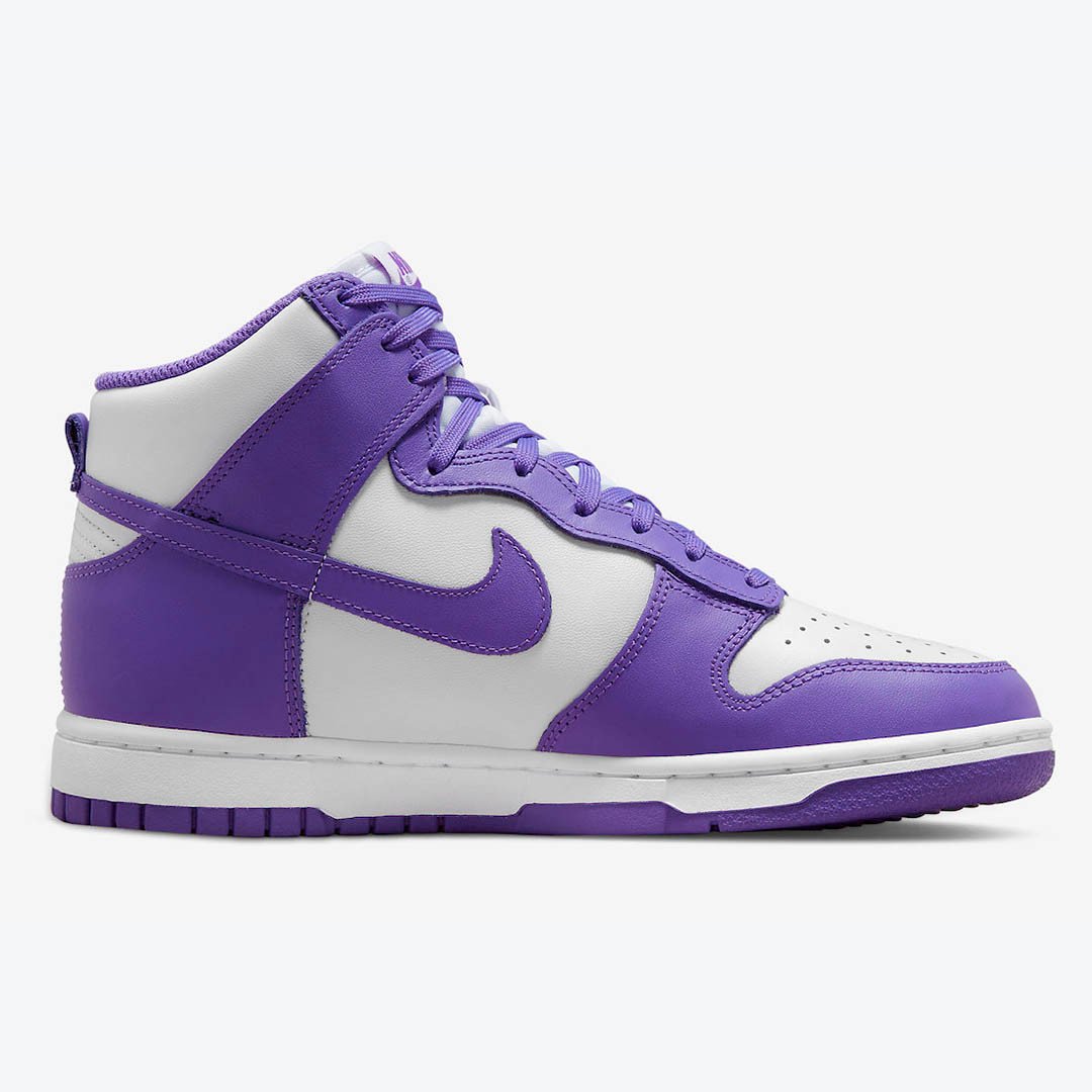 Men's Nike Dunk High Court Purple Shoes - Image 2