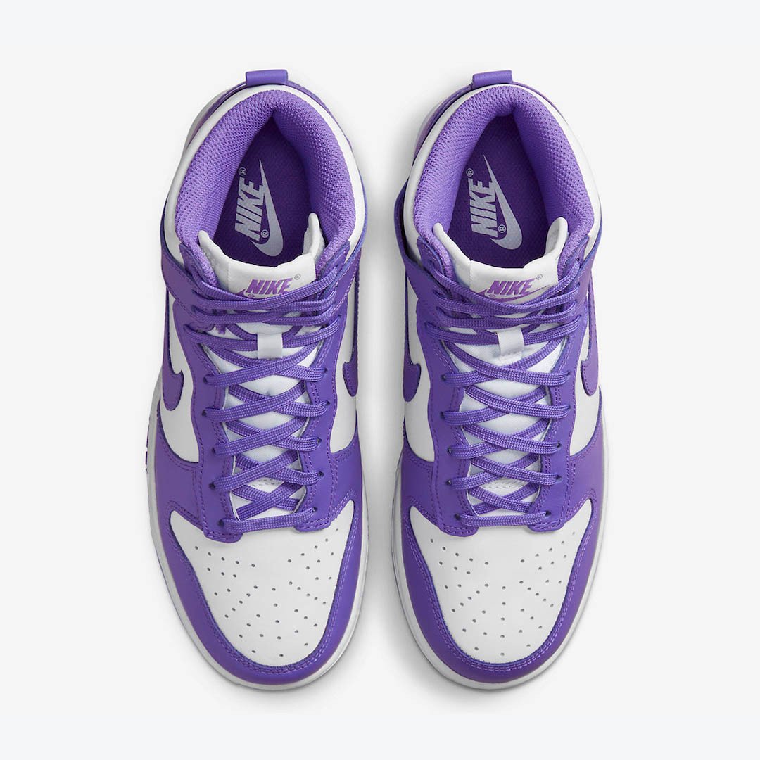Men's Nike Dunk High Court Purple Shoes - Image 4
