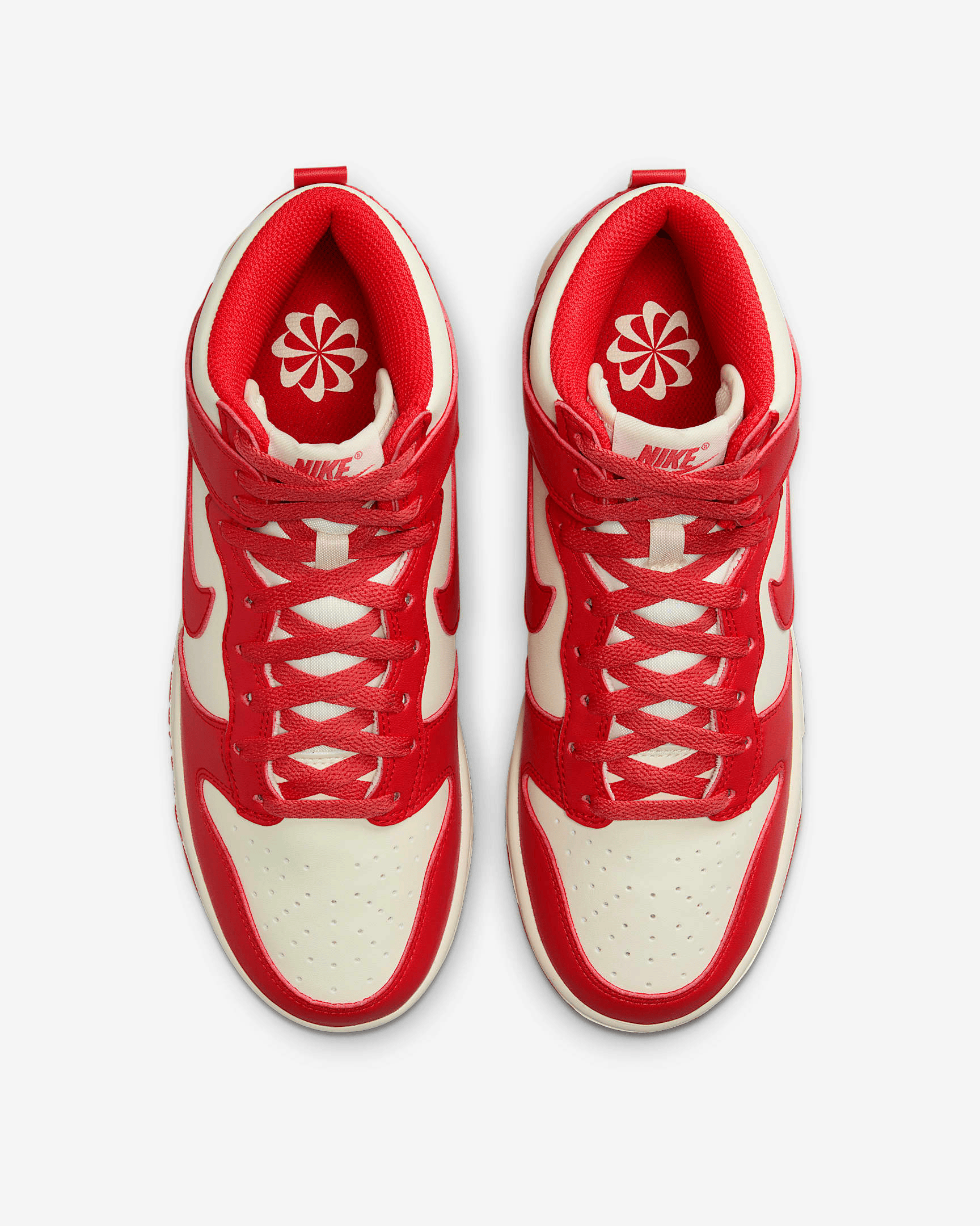 Men's Nike Dunk High Light Crimson Shoes - Image 3