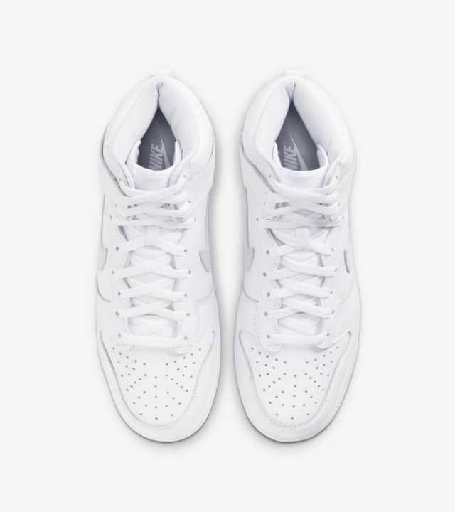 Men's Nike Dunk High Pure Platinum Shoes - Image 4