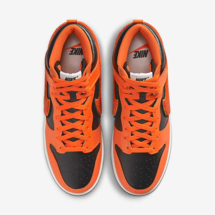 Men's Nike Dunk High Safety Orange Shoes - Image 4