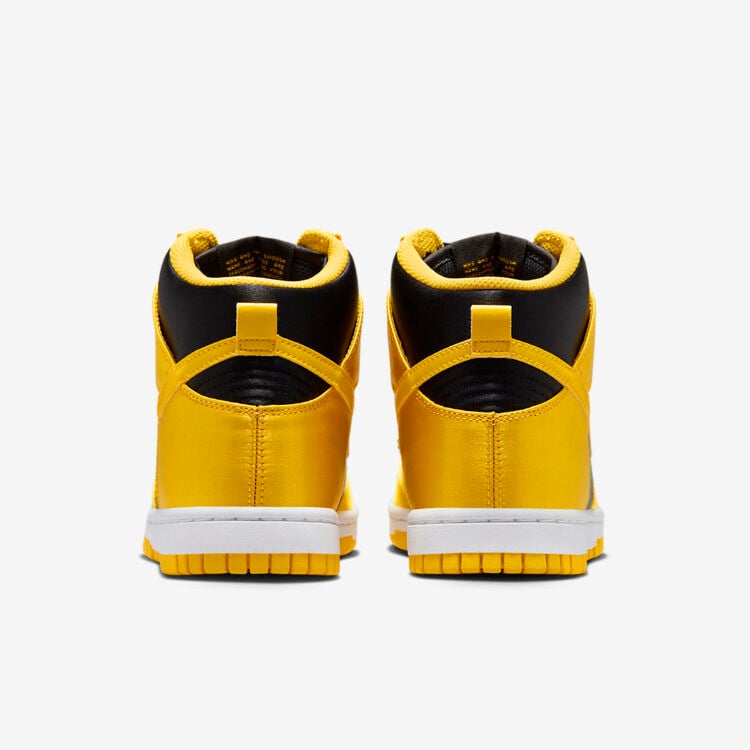 Men's Nike Dunk High Satin Goldenrod Shoes - Image 4