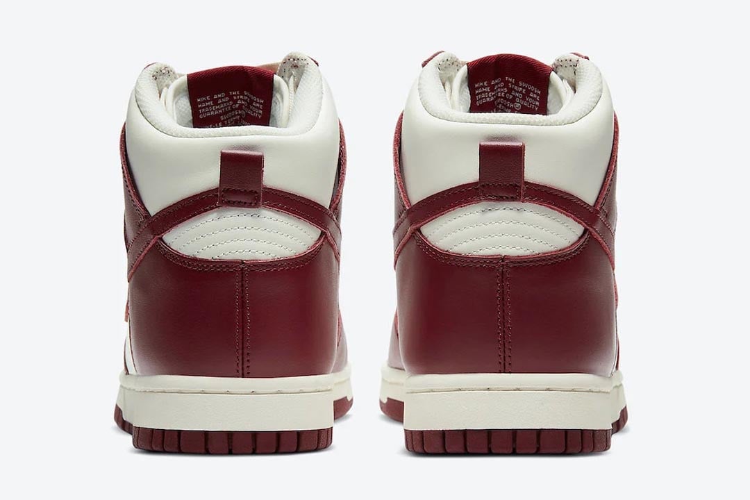 Men's Nike Dunk High Team Red Shoes - Image 5