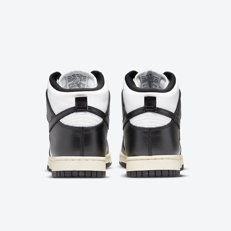 Men's Nike Dunk High Vintage Black Shoes - Image 4