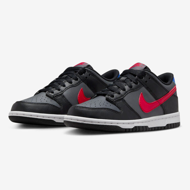 Men's Nike Dunk Low Black University Red Shoes - Image 3