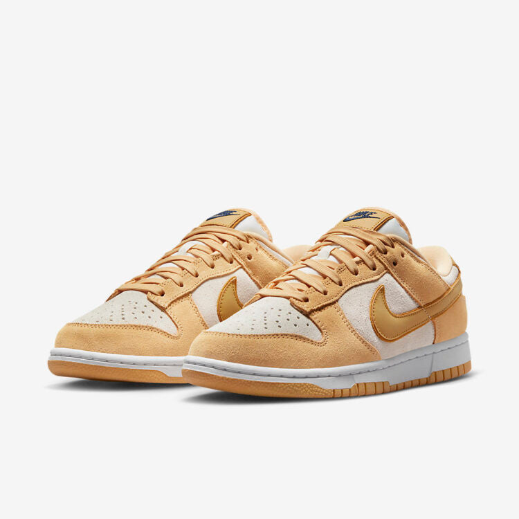 Men's Nike Dunk Low Gold Suede Shoes - Image 3