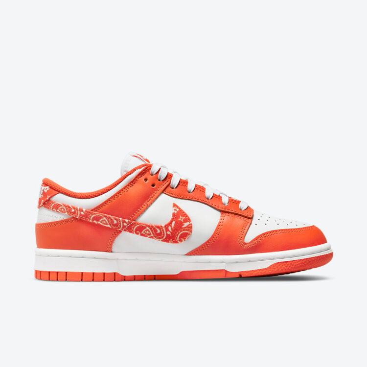 Men's Nike Dunk Low 'Orange Paisley' Shoes - Image 2