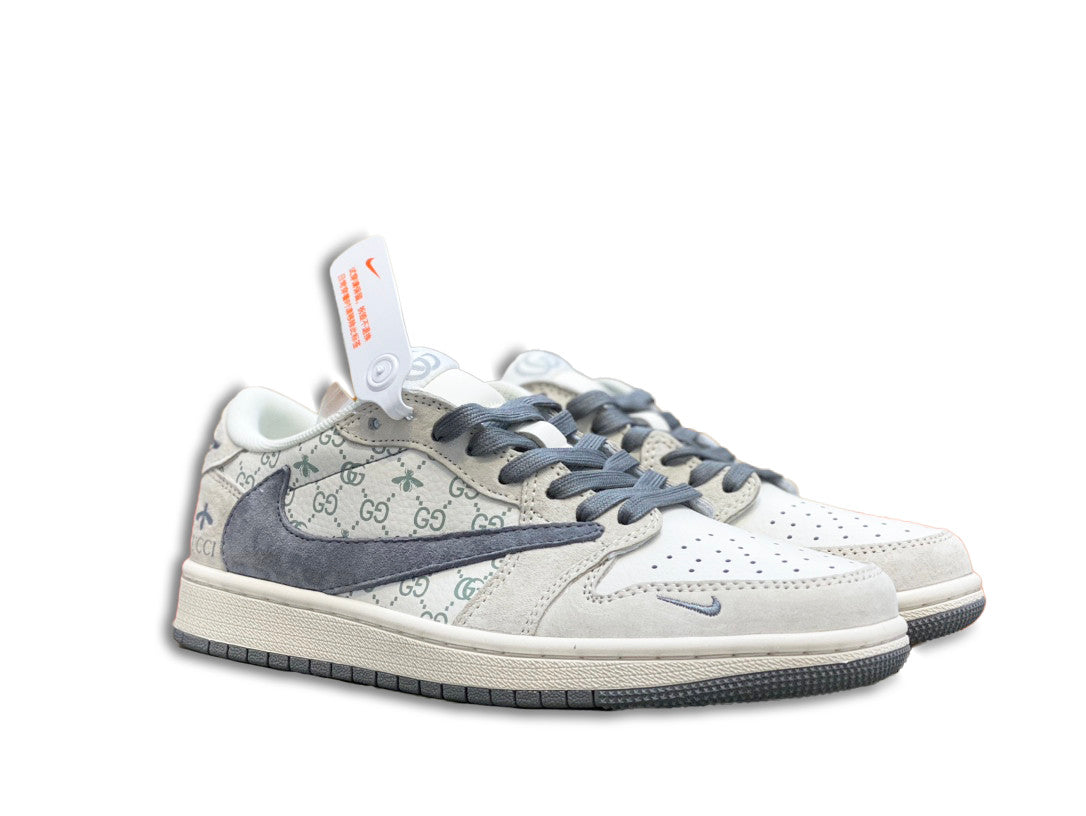 Men's Nike Fragment x Travis Scott x Gucci Air Jordan 1 Low Shoes