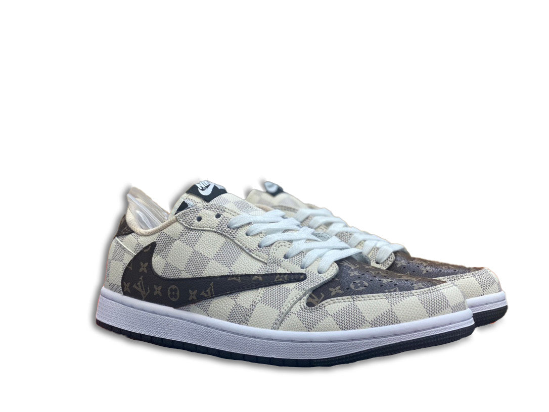 Men's Nike Fragment x Travis Scott x Gucci Air Jordan 1 Low Shoes