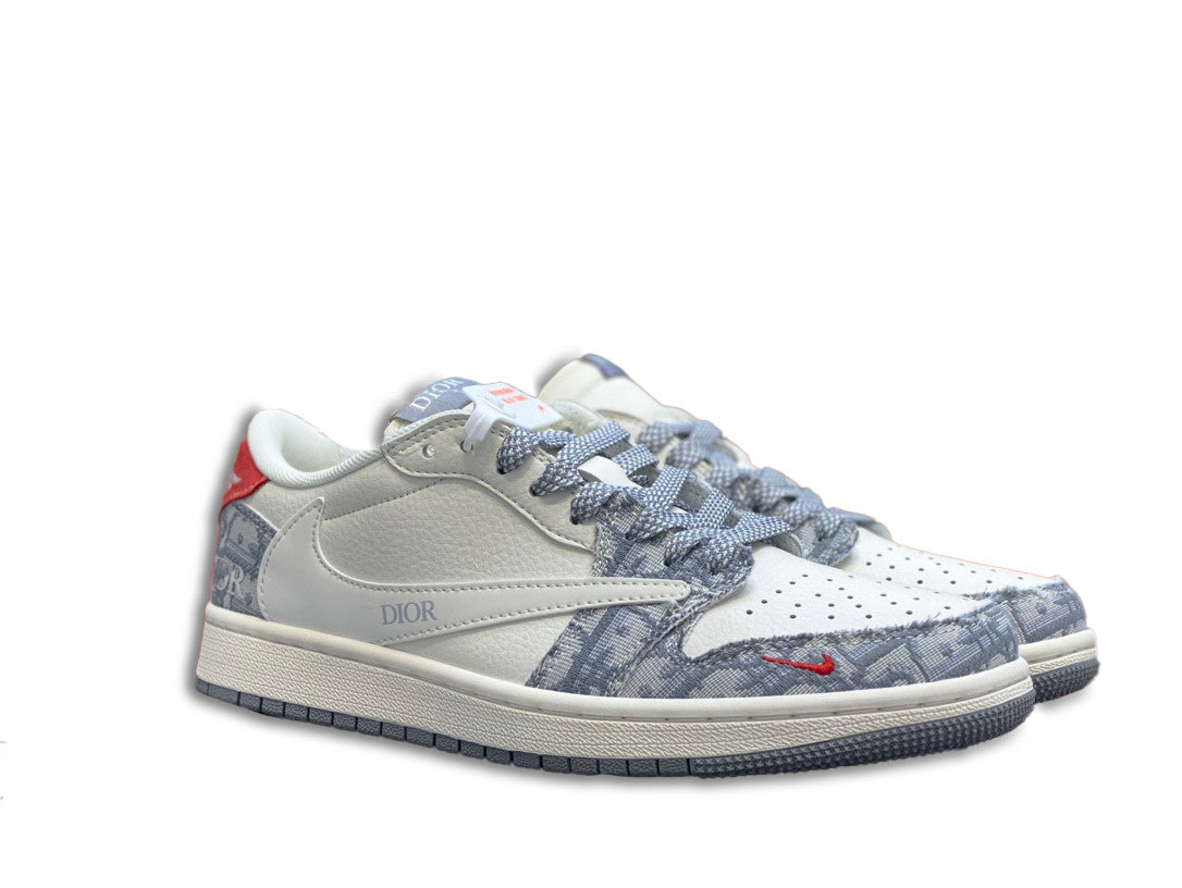Men's Nike Fragment x Travis Scott x Gucci Air Jordan 1 Low Shoes