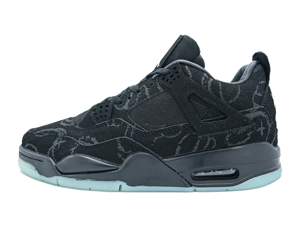 Men's  Nike KAWS x Air Jordan 4 Retro 'Black' Shoes