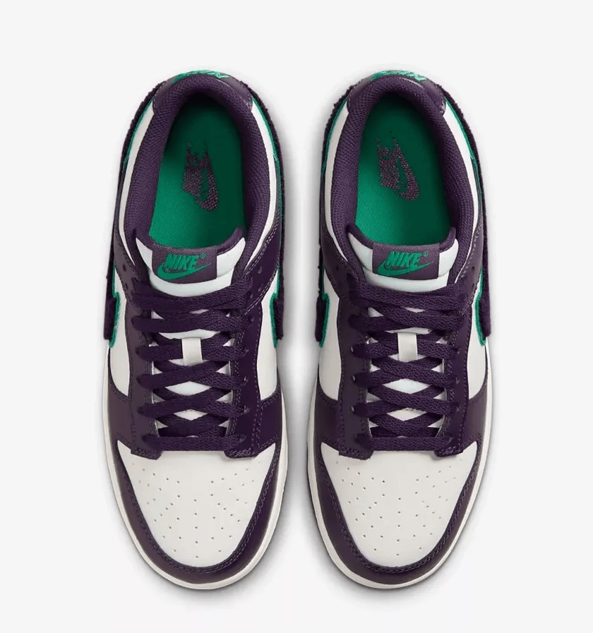 Men's Nike SB Dunk Low Swooshes Black Purple Shoes - Image 2